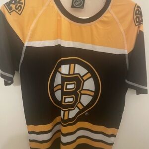 Black and Gold Boston Bruins Sports Jersey